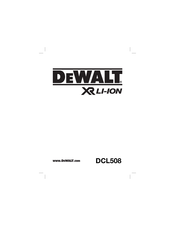 DeWalt DCL508 Manual Del Usuario