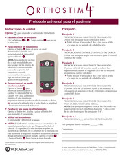 VQ OrthoCare ORTHOSTIM 4 Manual Del Usuario