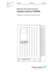 Endress+Hauser Liquiline System CA80HA Manual De Instrucciones