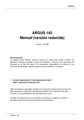 Argus 142 Manual Del Usuario