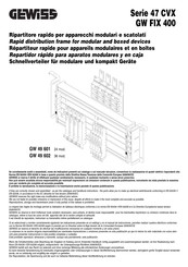 Gewiss 47 CVX Serie Manual De Instrucciones