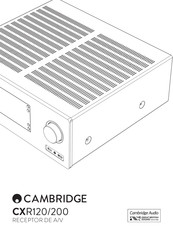 Cambridge Audio CXR120 Manual Del Usuario