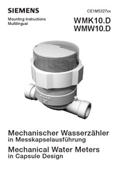 Siemens WMW10.D Instrucciones De Montaje