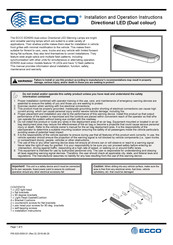 Ecco ED5050 Instrucciones De Instalación Y Funcionamiento