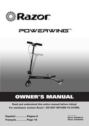 Razor PowerWing 20036002 Manual Del Usuario