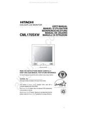 Hitachi CML170SXW Manual De Usuario