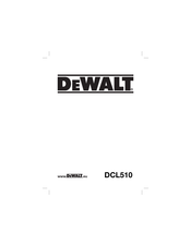 Dewalt DCL510 Manual De Instrucciones