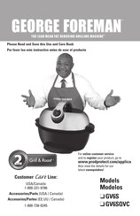 George Foreman GV6SQVC Manual Del Usario