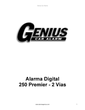 Genius Car Alarm 250 Premier Manual Del Usuario