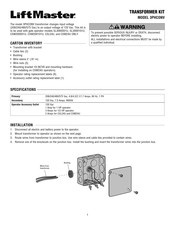 LiftMaster MANEJO Y CUIDADO Guia De Inicio Rapido