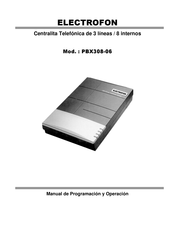 ELECTROFON PBX308-06 Manual De Programación Y Operacion