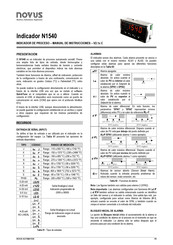 Novus N1540 Manual De Instrucciones