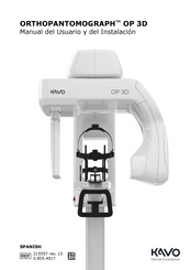 KaVo ORTHOPANTOMOGRAPH OP 3D Manual Del Usuario Y Del Instalación