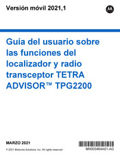 Motorola ADVISOR TPG2200 Guia Del Usuario