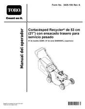 Toro 404800000 Serie Manual Del Usuario