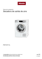 Miele PDR 507 EL Plano De Instalación