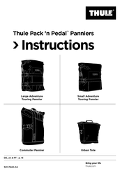 Thule Pack 'n Pedal Panniers Manual Del Usuario