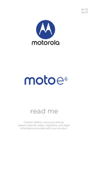 Motorola Moto E6 Manual Del Usuario