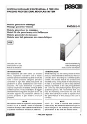 Paso PM2061-V Manual Del Usario