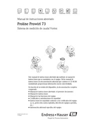 Endress+Hauser Proline Prowirl 73 Manual De Instrucciones Abreviado