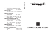 CAMPAGNOLO CHORUS Manual De Instrucciones