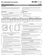 Eaton CROUSE-HINDS Serie Nformación De Instalación Y Mantenimiento