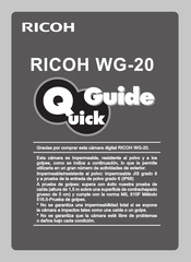 Ricoh WG-20 Guia De Inicio Rapido