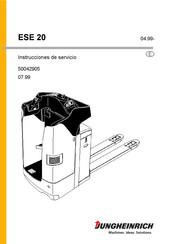 Jungheinrich ESE 20 Instrucciones De Servicio