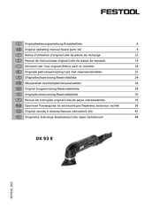 Festool DX 93 E Manual De Instrucciones Original/Lista De Piezas De Repuesto