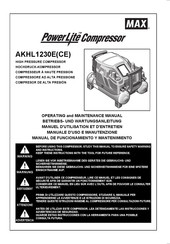 Max PowerLite AKHL1230ECE Manual De Funcionamiento Y Mantenimiento