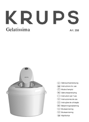 Krups Gelatissima 358 Instrucciones De Uso