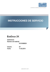 DÜRR EcoDose 2K Instrucciones De Servicio