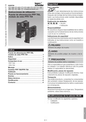 Krom Schroder PFR 704 Instrucciones De Utilizacion