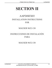 Atlanta Attachment Company MAUSER 9652-130 Instrucciones De Instalación