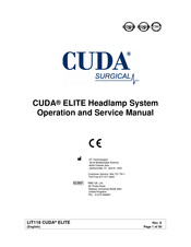 Cuda surgical ELITE LIT118 Manual De Operación Y Servicio