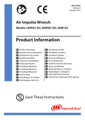 Ingersoll Rand 280P-EU Especificaciones Del Producto
