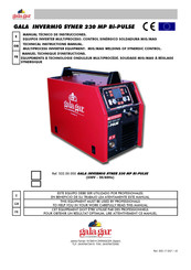 GALAGAR INVERMIG SYNER 230 MP Bi-PULSE Manual Técnico De Instrucciones