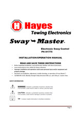 Hayes Sway-Master Manual De Instalación Y Operación