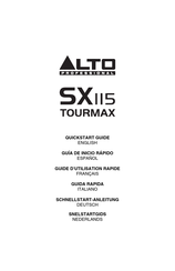 Alto Professional SX115 TOURMAX Guia De Inicio Rapido
