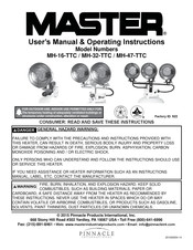 Pinnacle MASTER MH-47-TTC Manual De Usario E Instrucciones De Operacion