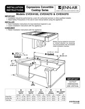 JENN-AIR CVEX4100 Instrucciones De Instalación