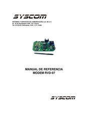 Syscom RVD-97 Manual De Referencia