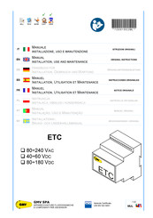 GMV ETC Serie Instrucciones Originales