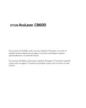 Epson Aculaser C8600 Manual Del Usuario