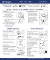 Westinghouse iGen4500 Guia De Inicio Rapido
