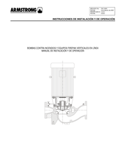 Armstrong FIREPAK Instrucciones De Instalación Y De Operación