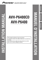Pioneer AVH-P6400 Manual De Instalación