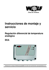 Wolf EKA Instrucciones De Montaje Y Servicio