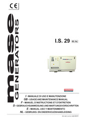 Mase Generators I.S. 29 Manual Uso Y Mantenimento