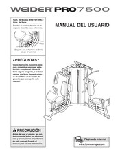 Weider PRO 7500 Manual Del Usuario